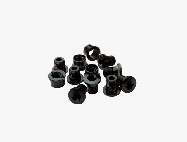 Chainring Bolt (8) & Nut (4) (TORX AL BLK )